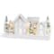 Glitzhome; Glitzhome® Lighted Wooden Snowy Village Christmas Table Décor; Category:Christmas Tabletop Decor; Image:2